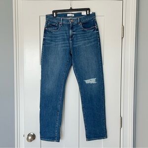 NWT LOFT The Super Soft Girlfriend Mid Rise Jeans